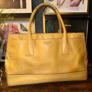 👜 COACH Madison Large Leather Satchel – Vintage 2008